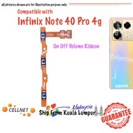 [Cellnet] Infinix Note 40 Pro 4g On Off Volume Ribbon / On Off Volume Button New Senang Pasang Dari 
