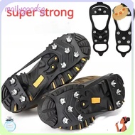 MOILYGOODSG 1 Pair Shoes Crampons, Universal Spike Ice Gripper Spike,  5/8 Teeth Anti-Slip Spike Gri
