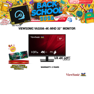 [ผ่อน 0% 10 ด.]VIEWSONIC VA3208-4K-MHD 32 MONITOR(VA 4K 60Hz)/ประกัน 3 Years