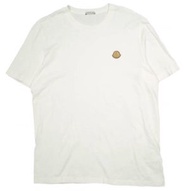 MONCLER 2023 秋冬皮革標誌 T 卹 I20918C00051 8390T L 白色短袖上衣 [二手] [MONCLER]