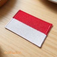 MERAH RED AND WHITE EMBROIDERY BET SIZE 7X5 CM