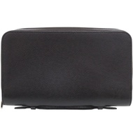 Excellent condition Louis Vuitton Zippy XL Taiga M44275 Black Long Wallet LV 1374 [Used] LOUIS VUITT