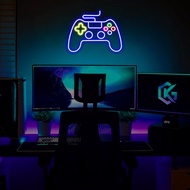 Gamepad Neon Sign, Game Controller Led Sign, Gamer Neon Light for Gaming Room Wall Décor, USB Powere