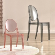Acrylic Transparent Armrest Plastic Chair Crystal Dining Chair Makeup Chair Backrest Chair Wedding B