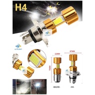 H4 Motorcycle LED Light Super Bright 3-Sided Cob/