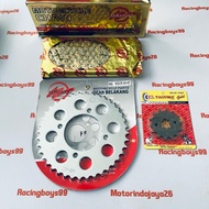 Gear Set 428 Jupiter Z new 115 Vega Z1 VegaZR Wilwood Gold ChainForce