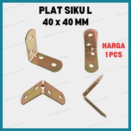 Siku Rak Verseng 4x4 cm / Plat Siku L Besi 40x40 mm
