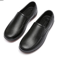 Men's Leather Shoes [11.9 Million People Collection] Plastic Beef Tendon-Soled Rain Boots Work Low-T