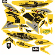♞Decals, Sticker, Motorcycle Decals for Sniper 150, 016,Rossi sniper 150 yellow