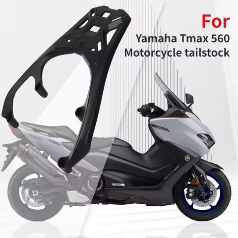 For Yamaha Tmax560 2022 2023 Motorcycle Rear Luggage Rack，WEIBA Rear Cargo Luggage Rack，Aluminium Al