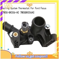 【W】3PCS Cooling System Thermostat Automobile Water Thermostat Cover for  Focus 7M5G-8K556-AC 7M5G8K5