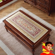 Hometable Living Room Tablecloth Sultan Motif PVC Oilproof Table Cover Waterproof Table Mat 45x90cm 