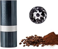 1Zpresso Q Air Manual Coffee Grinder-Black, Mini Slim Travel Sized Fits in the plunger, Stainless St