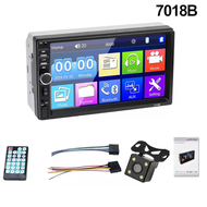 7 นิ้ว 2 Din รถวิทยุบลูทูธหน้าจอสัมผัสขนาด 7 นิ้วสเตอริโอ FM 1080 P/MP5 [7018B] เครื่องเล่น MP5 (พร้