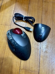 Logitech T-RB22 無線軌跡球滑鼠 computer mouse Logitech C-BA4-MSE Cordless Mouse Receiver 