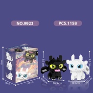 Black White Double Sha Cartoon Animal Ornaments Particle Assembling Insert Building Blocks Leisure E