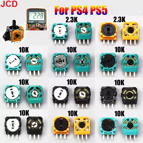 JCD 1pcs Original 3D Analog Micro Switch Sensor for PS4 PS5 Xbox one 360 Controller 3D Thumbstick Ax
