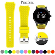 22mm Silicone Watch Strap Band For Fossil Gen 5 Carlyle/Julianna/Garrett/Fossil Sport 43mm / Q Explorist HR Gen 4 Bracelet