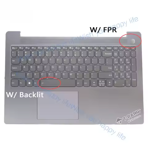 L... 5CB1K96851 For Lenovo IdeaPad Slim 3 15ABR8 Palmrest US Keyboard Backlit W/ FP