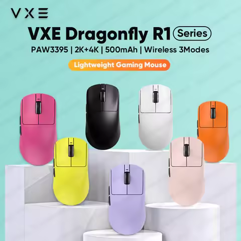 VGN VXE Dragonfly R1 Pro Max R1 SE Wireless Gaming Mouse PAW3395 ensor Nordic 52840 2KHz FPS Bluetoo