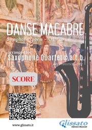Saxophone Quartet "Danse Macabre" score Camille Saint-Saëns