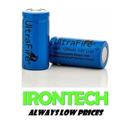 ULTRAFIRE 16340 / CR123A 1200mAh 3.6V Li-Ion Rechargeable Battery