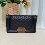 Chanel leboy 黑金小號鏈條包