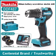 【Original facturer/Warranty 1 years】Makita charging drill DDF487 charging screwdriver drill brushles