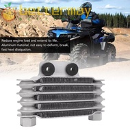 BETTER-MAYSHOW Original Oil Cooler, Aluminum Durable Universal Oil Cooler, Universal 5 Row 65ml Moto
