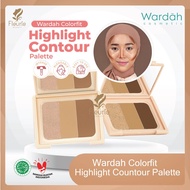 WARDAH Colorfit Highlight Countour Palette 10.2gr - Countour Contour Concealer Highlighter by WARDAH
