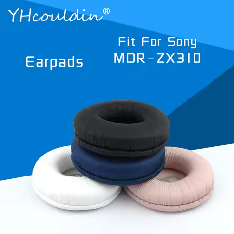 Earpads For Sony MDR-ZX310 MDR ZX310 Headphone Accessaries Replacement Ear Cushions Wrinkled Leather