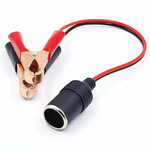 5cpsCar Battery Terminal Clip-on Cigarette Lighter Power Socket Adaptor 12v Camping xmas