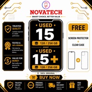 Used phone 15 / 15+ (128GB /256GB) 3 month warranty