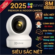 Ezviz H6 H6C PRO Indoor Wifi Camera 1080P 2MP 4MP C6N High Definition, 360 Rotation [Supports Lan Po