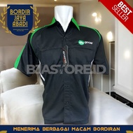 KEMEJA Latest Gocar Shirt Black Combination