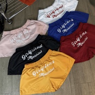 SUMMER UMBRELLA SHORTS GIRL FRIEND EMBROIDERED LOGO