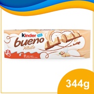 Kinder Bueno 8 Twin White Chocolate Bars 344g(beli 2 box percuma 1pcs toblerone fruit nut)