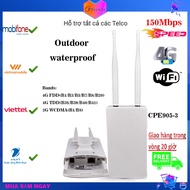 【Modified】Wifi Router, Modem Wifi Sim Card, Wifi Antenna Outdoor, 4G LTE 150Mbps WiFi Modem IP66 Wat