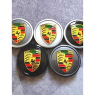 Suitable for Porsche Taycan Taycan Taycan 911/718 Original Factory Hub 21-24 Center Cover Car Logo C