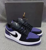 ✨紫鑽認證 Jordan Air Jordan 1 Low Court Purple 波鞋低幫板鞋 黑紫色