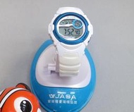 JAGA捷卡 防水多功能運動電子錶/女錶/兒童錶 甜心馬卡龍配色M876B-D(白)保固一年