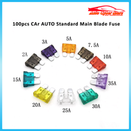 5A 25A 30A Auto Car Standard Car Blade Fuse 100pcs
