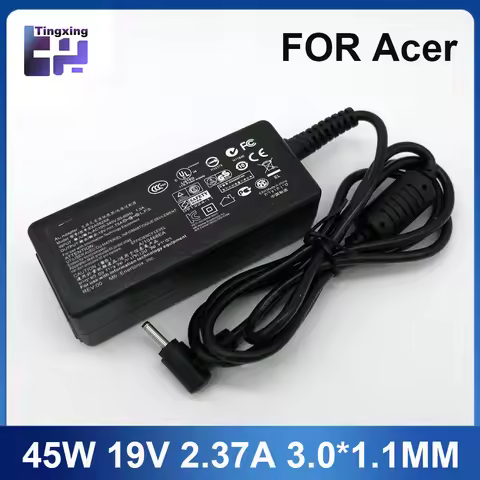 19V 2.37A 45W 3.0*1.1MM Laptop Adapter Charger For Acer Aspire S7 391 V3-371 Switch12 PA-1450-26 A13