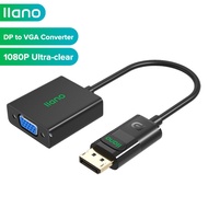 llano Display Port DP to VGA Adapter Cable DisplayPort Male to VGA Female HD 1080P 60Hz Converter fo