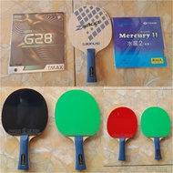 Spinlab Z5000 Wooden Assembly Bat and Yinhe Rubber MERCURY II Soft Tuttle TMAX G28 Table Tennis Ping