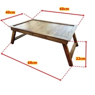 โต๊ะพับ ญี่ปุ่น โต๊ะ โต๊ะญี่ปุ่น โต๊ะไม้พับได้  มีให้เลือก 2ขนาด โต๊ะพับอเนกประสงค์ ไม้สัก folding table
