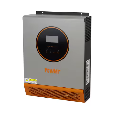 US Stock 3KVA 2.4KW Solar Hybrid Inverter 24V Dc To 110V/120V With 50A PWM Charge Controller Off-Gri