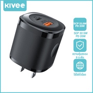 KIVEE หัวชาร์จ หัวชาร์จเร็ว อแดบเตอร์ Wall fast Chargers adapter อะแดปเตอร์ หัวชาร์จไอโฟน PD ที่ชาร์