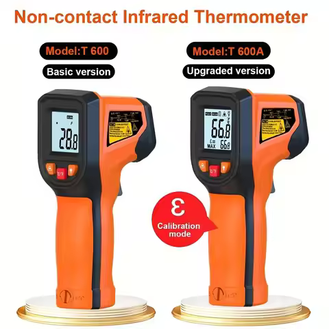 NJTY Infrared Thermometer Handheld Temperature Gun Non-Contact Laser Heat Tester -50-600°C for Indus