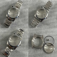 Oyster Perpetual Watch Case Watch Strap Sapphire Glass Stainless Steel Watch Case for NH35/36/4R Mov